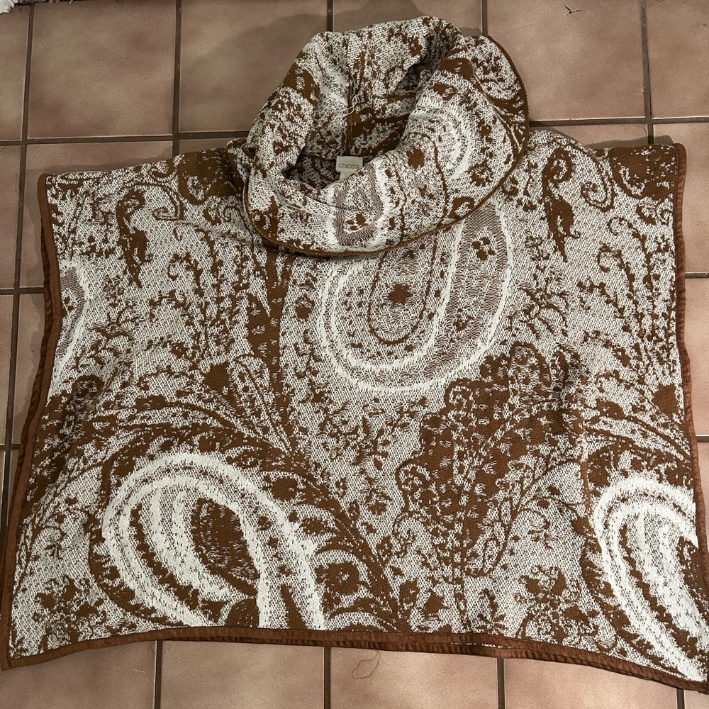 Chico’s vintage poncho beautiful pre-owned